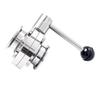 304 Sanitary Grade Quick-loading Butterfly Valve 316 Stainless Steel Clamp Valve Chuck Manual Buckle Disc Valve Clamp