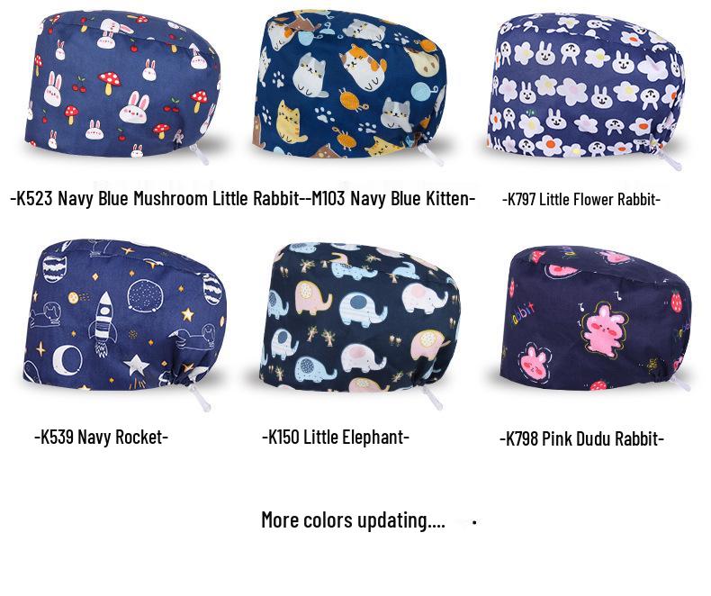 Oddychający Czysta Bawełna Czepek Chirurgiczny dla Lekarzy i Pielęgniarek