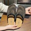 2025 new nylon fishing net full diamond flat bottom cool slippers summer cool outer wear bag head half drag