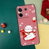 China cute lucky cat Case For Xiaomi Redmi Note 14 13 12 11 15 Pro Plus Redmi 15 13 10 10C 12C 13C 14C 15C Funda