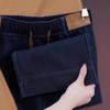 Jeans Women's Autumn and Winter, Velvet Wide-leg Soft Casual New Straight-leg Pants High-waisted Casual Wide Pants Slim and Thin