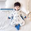 Kids Cotton Warm Sleeping Bag With Legs Winter 3-8 Years Old Toddler Sleepwear Anti-Kick Belly Protection