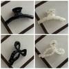 Acrylic Polka Dot Hair Clip Bowknot Big Hair Claw Fashion Bow Hair Claw  Female