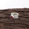 Red Garnet Jewelry, 925 Solid Sterling Silver Ring, Handmade Gemstone Jewelry Ring For Memorial Day