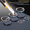 Protezione Fotocamera Anello Diamantato Per Samsung Galaxy S24Ultra S24Plus S24 Custodia in Vetro per Obiettivo Per Samsung S24ultra Copertura Tappo Obiettivo Posteriore