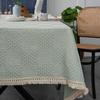 LOHOMEVE Tablecloth, Stylish Polyester, Glossy Finish, Thick, Non-Slip, Heat Resistant, Woven Check