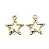 Nested Star Charms Multi Color Alloy Pendants For Double Star Themed Jewelry