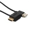 50 cm USB 2.0 Hdmi męski na żeński przedłużacz kabla złącza zasilania