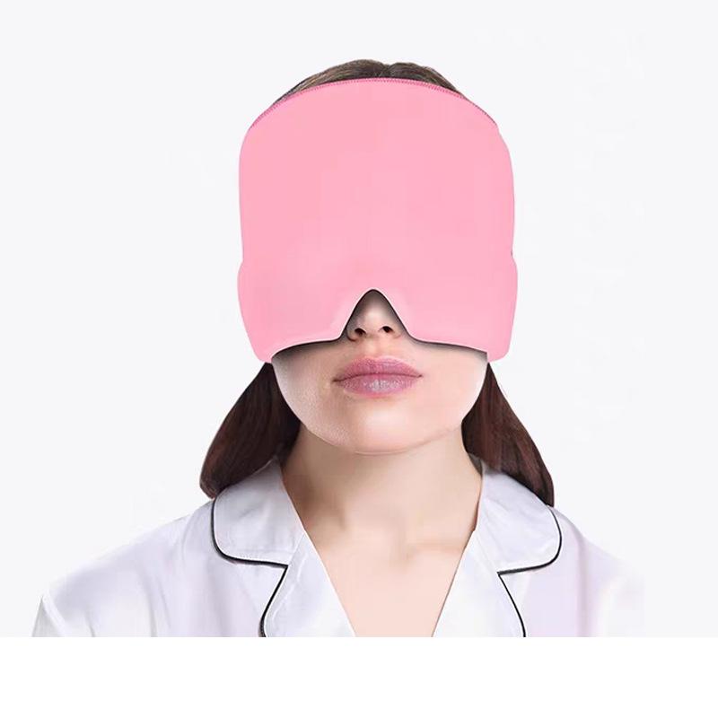 Relief Headgear Migraine Relief Cap Gel Ice Cap Cold Compress Therapy Cap Ice Head Wrap Pack Eye Mask For Pressure Relieve Pain