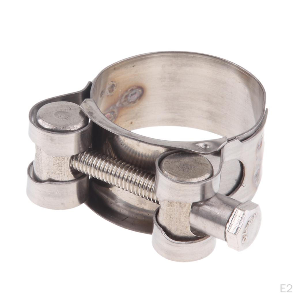 Durable Stainless Steel Motorcycle Exhaust Clamp - Choose from Various Sizes