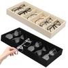2Pcs 6 Grid Sunglass Glasses Storage Case Sunglass Display Organizer Tray Stackable Eyeglasses Box Collector for Women Men
