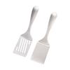 2 Pack Stainless Steel Spatulas Set Barbecue Slotted Turner Cooking Utensils for Kitchen Camping Grilling Frying