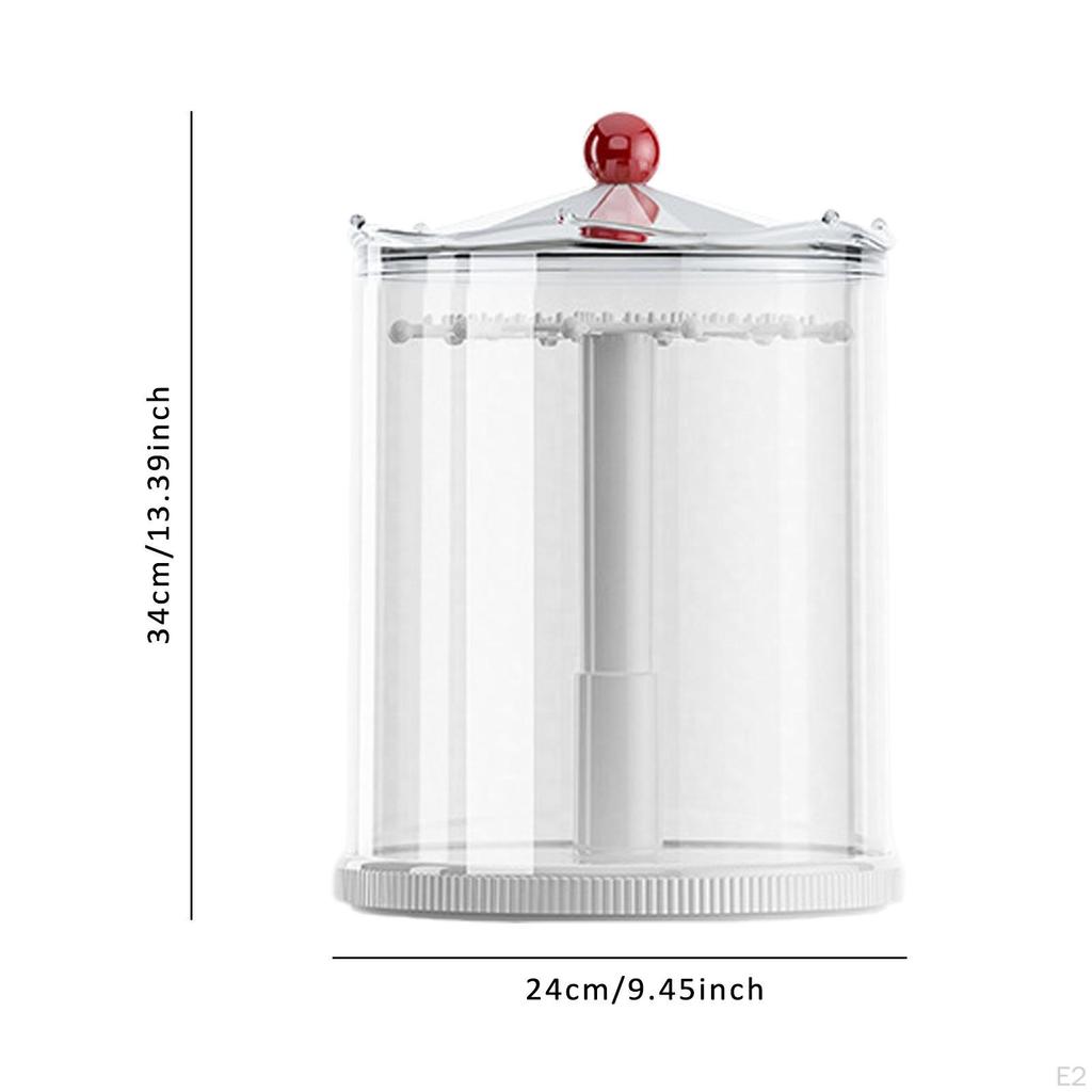 Vitrine für Puppen Box Sammlerstücke Drehbar Spielzeug Theke Rundum Aufbewahrung