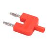 5Pcs Dual Banana Plug Double Row 1 Female to 2 Male Strong Connectivity Good Conductivity Banana Plug