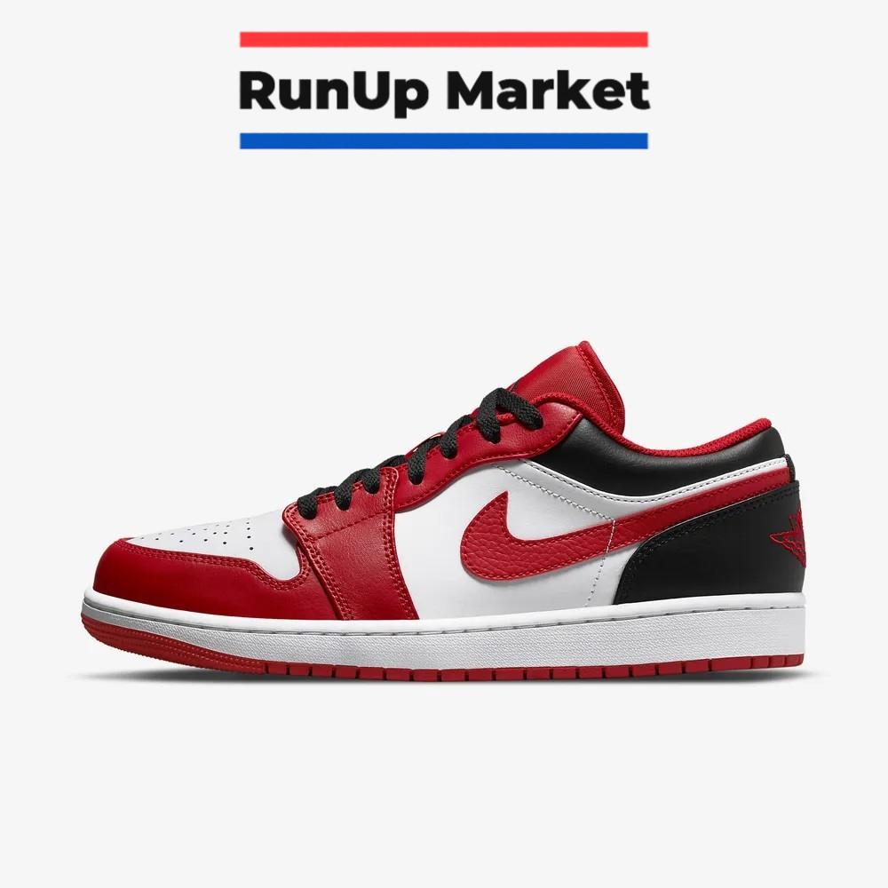 Jordan 1 Low White Gym Red Black 553558-163