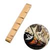 6 String Guitar Nut Saddle Premium Brass Pre-Slotted Top Nut Vintage Style Electric Guitar Accessories Flat Bottom