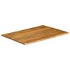 VidaXL Dessus de table 100x80x2,5 cm bord vivant bois massif manguier 370772