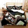 Anime Steins Gate Kurisu Makise Sängkläder Set Pojkar Flickor Twin Queen Size Påslakan Örngott Säng Barn Vuxen Hemtextil