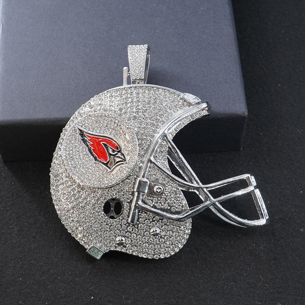 Arizona Cardinals Football Helmet Alloy Pendant Necklace