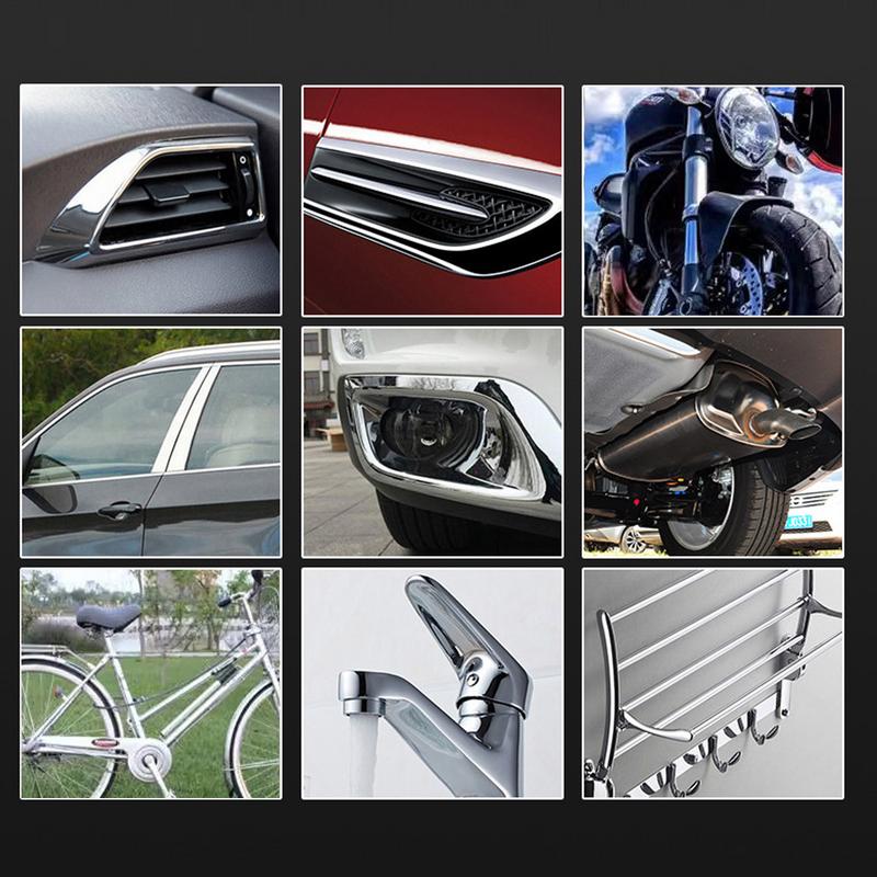 Pasta do polerowania chromu samochodowego 43g Pasta do polerowania metali ciężkich samochodowych Odnawiacz i ochrona Bezpieczny Przyjazny dla użytkownika Wielofunkcyjny Odnowa chromu Rdza