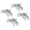 Urinal Screen Bracket Carbon Steel Waterproofing Bathroom Partition Hardware Bracket for 1 Inch Panel