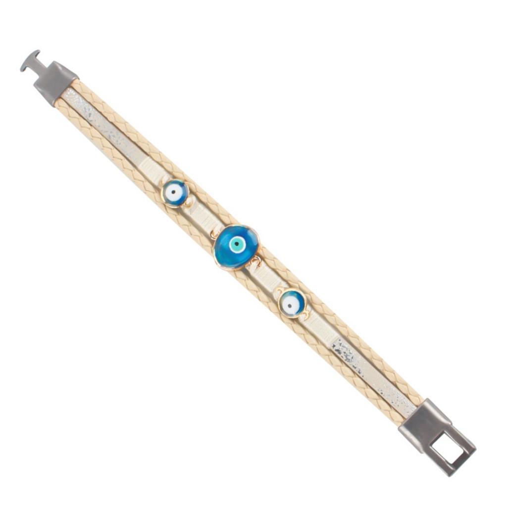Turkish Blue Eye Leather Bracelet Original Multi-layer Hand-woven Bracelet
