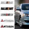 Metal Car Front Grille Emblem for Mitsubishi ASX EVO Lancer Ralliart Montero Mirage L300 Outlander Rear Trunk Badge Sticker