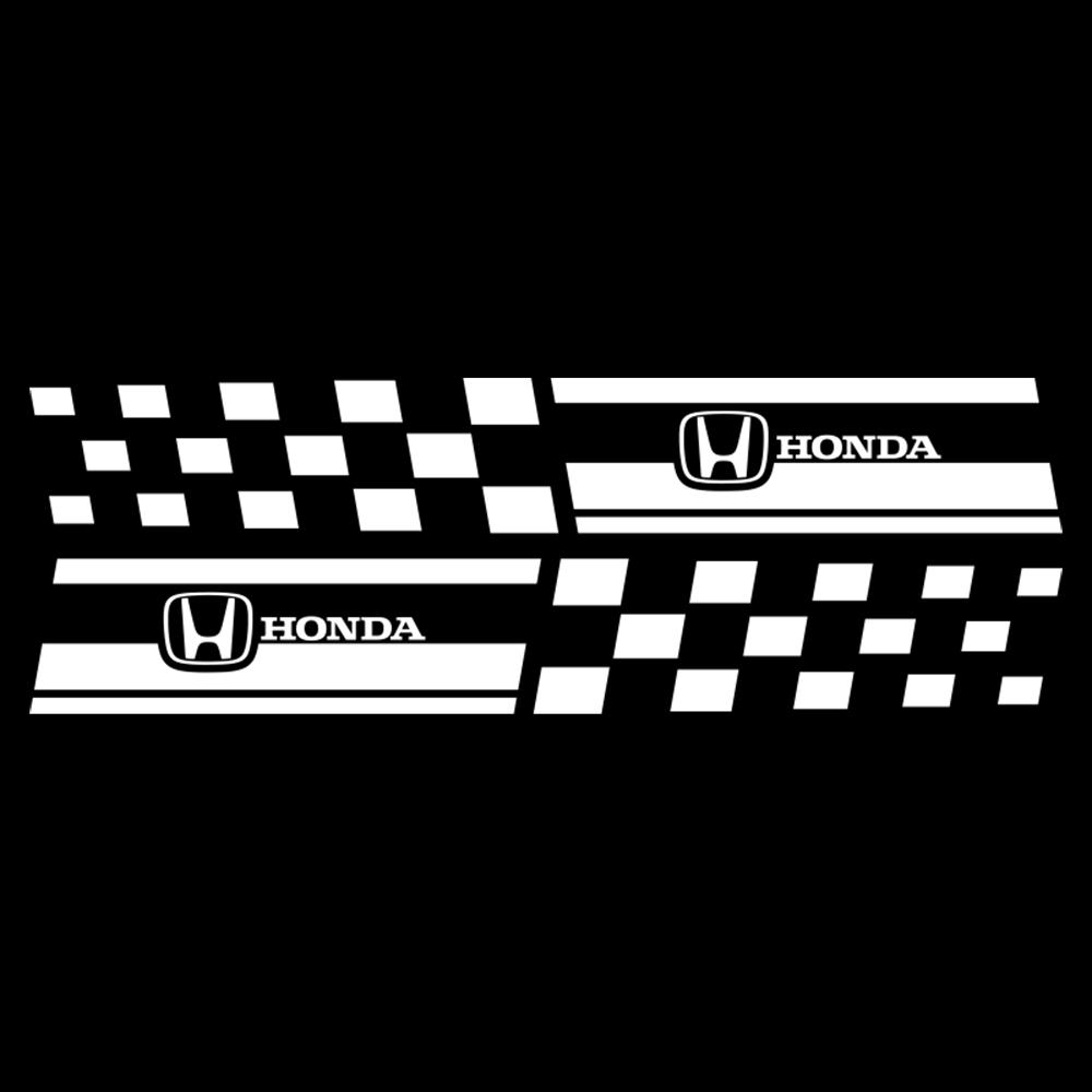2PCS Car Styling Column Decals Window B Pillars Decorative Stickers For Honda Fit Civic Jazz CITY Accord CR-Z VTEC Vezel Insight