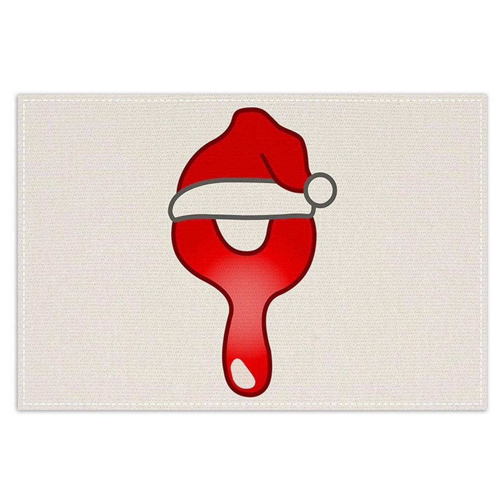 Christmas Letter Placemats, Festive Table Decorations, Tablecloths, Tea Flags, Festive Party Restaurant Tablecloths.