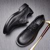 Genuine leather first layer cowhide men's autumn and winter breathable lace-up big head leather shoes soft leather retro casual leather shoes