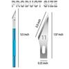 Multicolor Stainless Steel Engraving Knife Blades, Metal Blade, Wood Carving Blade Replacement, Surgical Scalpel Craft Tools,