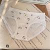 Female Summer New Type Sweet Lovely Jacquard Cotton Extension Antibacterial Crotch Triangle Briefs