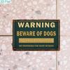 Vintage Metal Poster Dog Wall Art Garage Decor