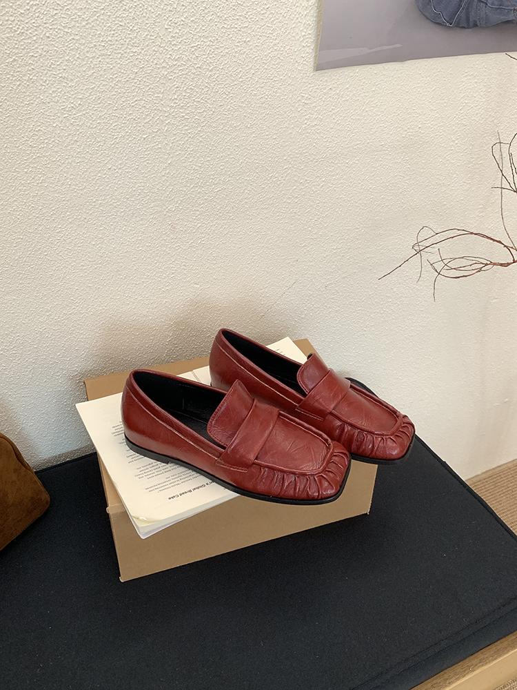 Fashion Flats Classic Ladies Slip-on Handmade Penny Loafers Autumn 2025 New Designer Mules Shoes Female Retro Moccasins Zapatos De Mujer