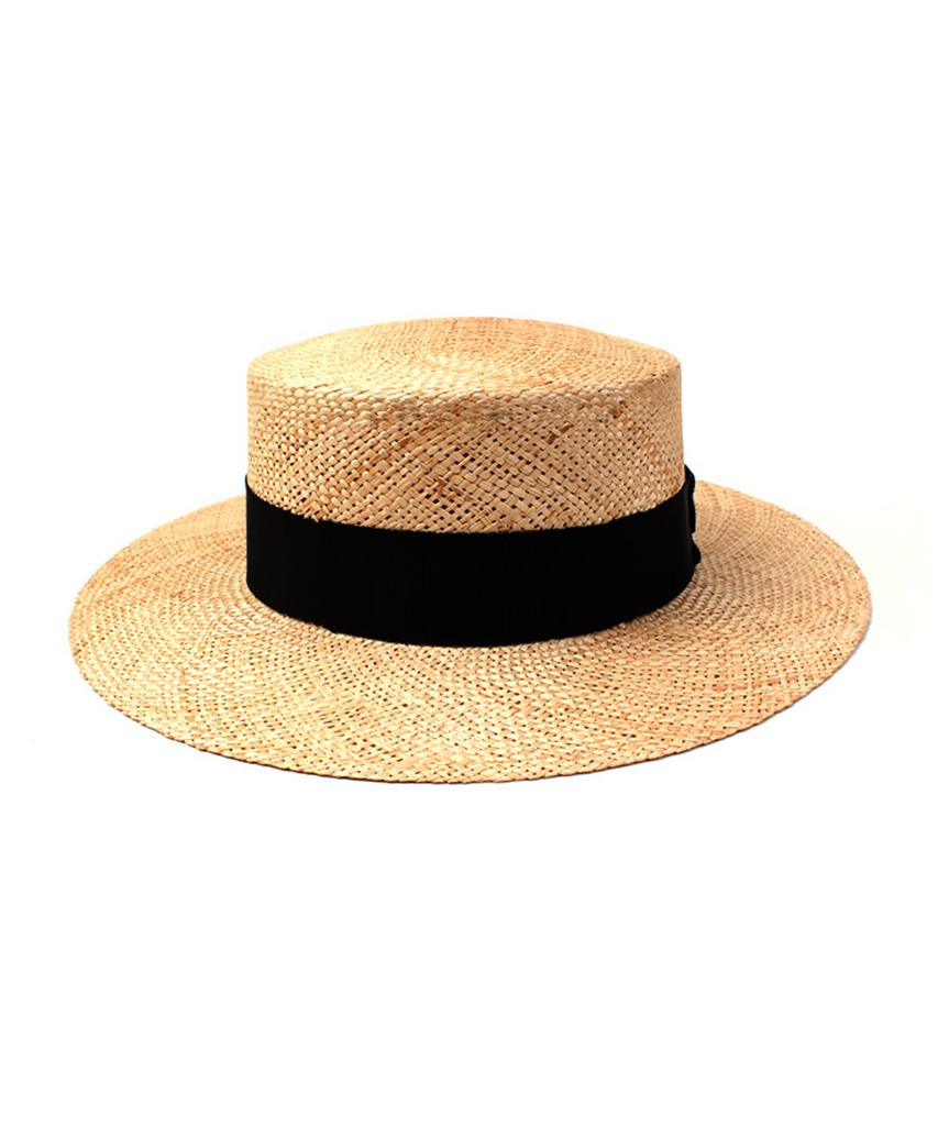 Yunibeosyeolkemiseuteuli Bau Beige Flat Fedora Summer Fedora