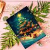 50pc Christmas Series Wall Card Holiday Postcard Decoration Card