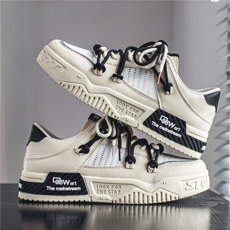 

New Classic Men s Sneakers Korean Edition Fashion Versatile Street Dance Casual Board Shoes Outdoor Mesh Sports Running Shoes 44