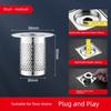 304 Stainless Steel Floor Drain Deodorizer, Sewer Filter Net, Anti-Clogging Device, Efficient Drainage, Universal for Sinks