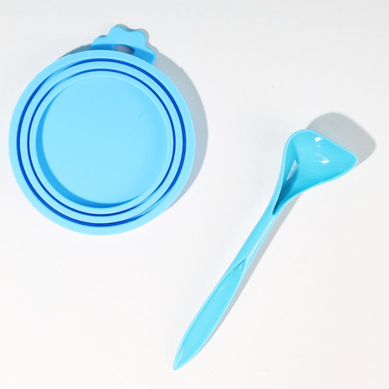 Pet Can Lid Fresh-keeping Silicone Lid Dog Can Sealing Lid Universal Sealing Lid Three-in-one Silicone Can Lid