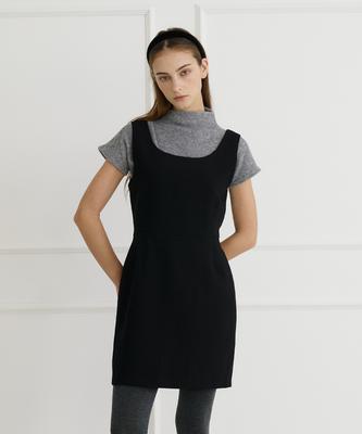 BIBYSEOB Sleeveless Mini Dress Black [T44]