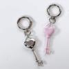 Elegant Love Symbol Keychain Sturdy Alloy Metal Charm Heart Key Ring For Daily Use Gift Anniversary Valentine