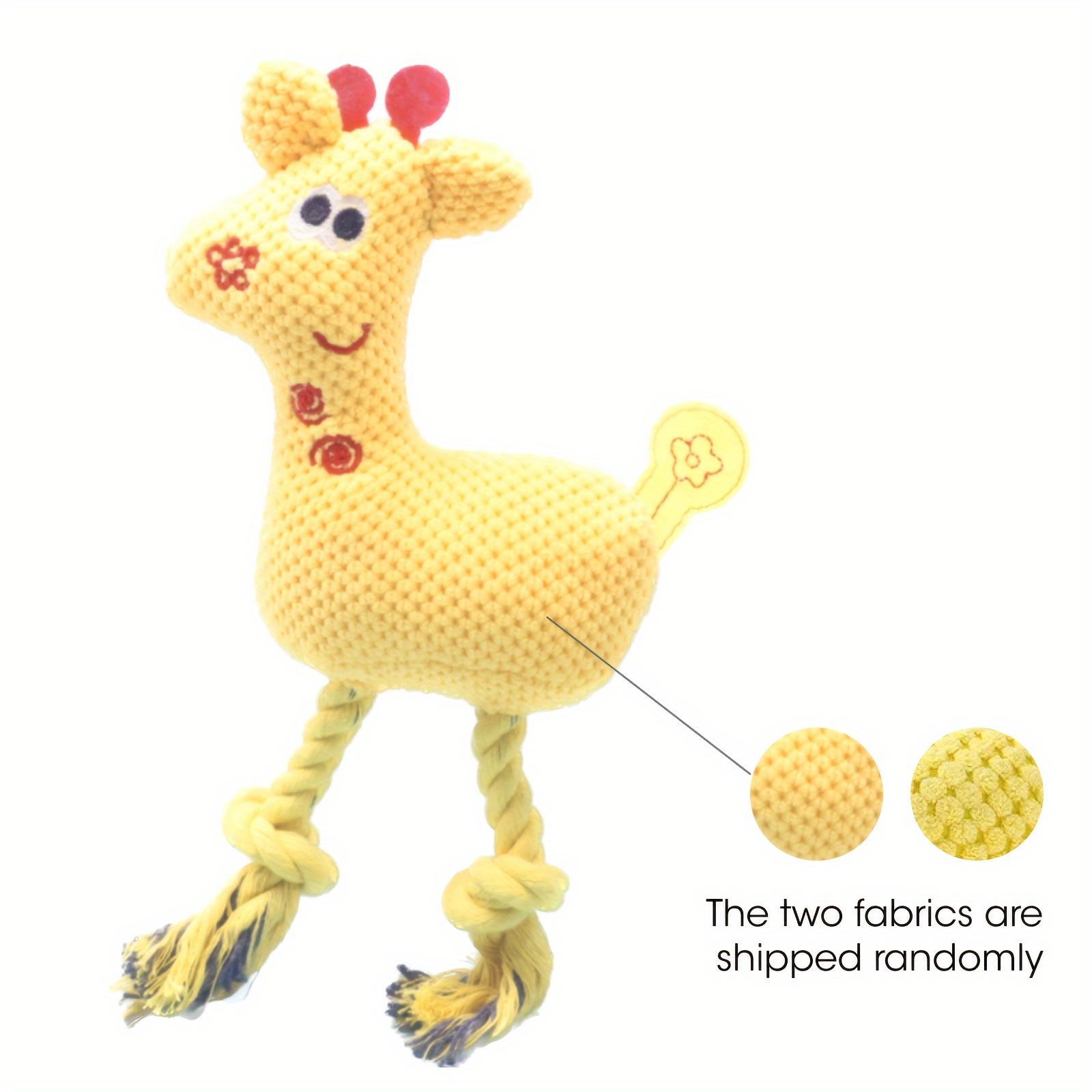 

1 шт. Плюшевые игрушки для собак с дизайном «Пискливый олень», интерактивная обучающая игрушка для собак со звуком, игрушки-пищалки для щенков, идеальный подарок для домашних животных жёлтый