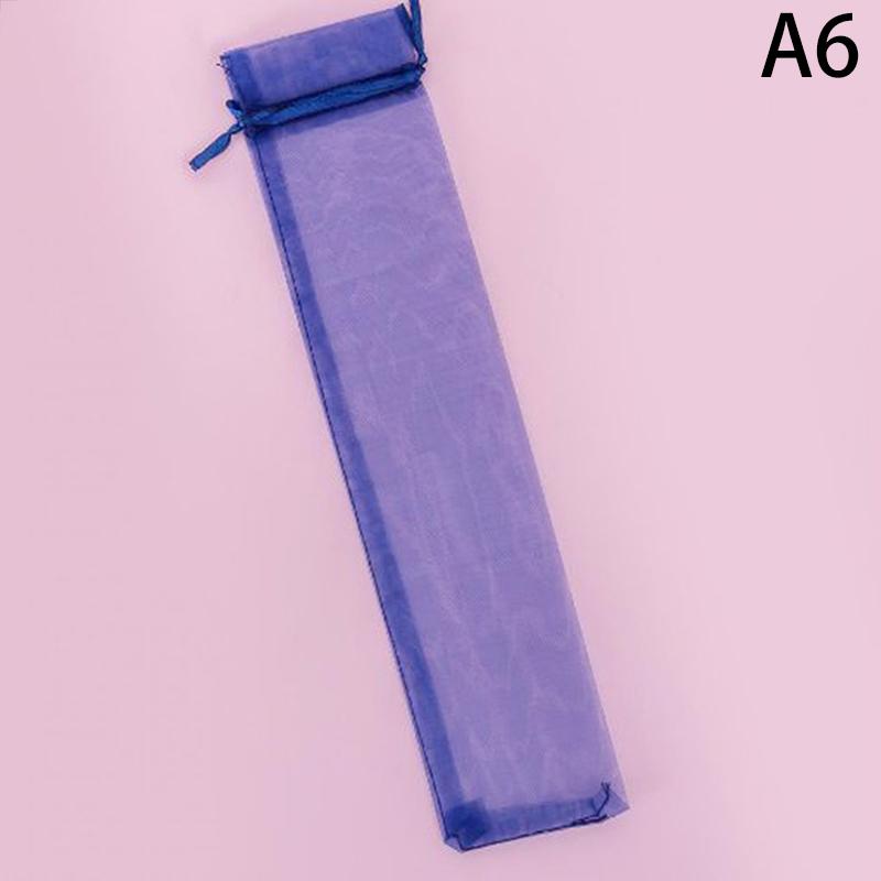 10 Pack Folding Hand Fan Pouch Drawstring Organza Bags Folding Fan Pocket Bag For Outdoor Wedding Party Favor Gift Bags