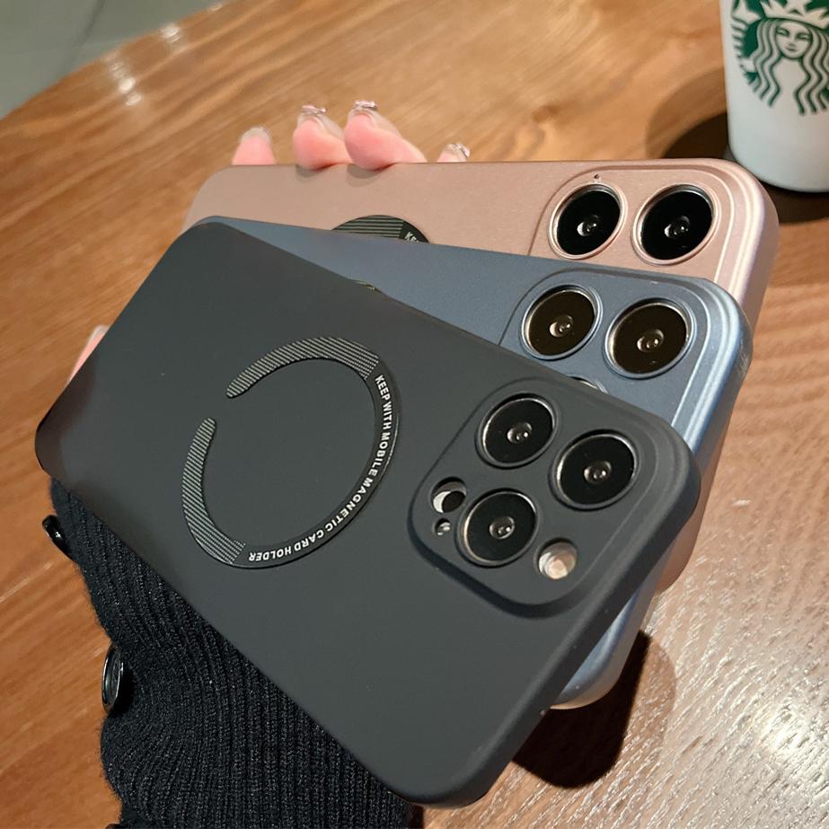 

Магнитная наклейка для беспроводной зарядки Magsafe, противоударный чехол для Iphone 12 13 11 Pro Max Xs Xr X 7 8 Plus Se Matte Pc Skin Coque