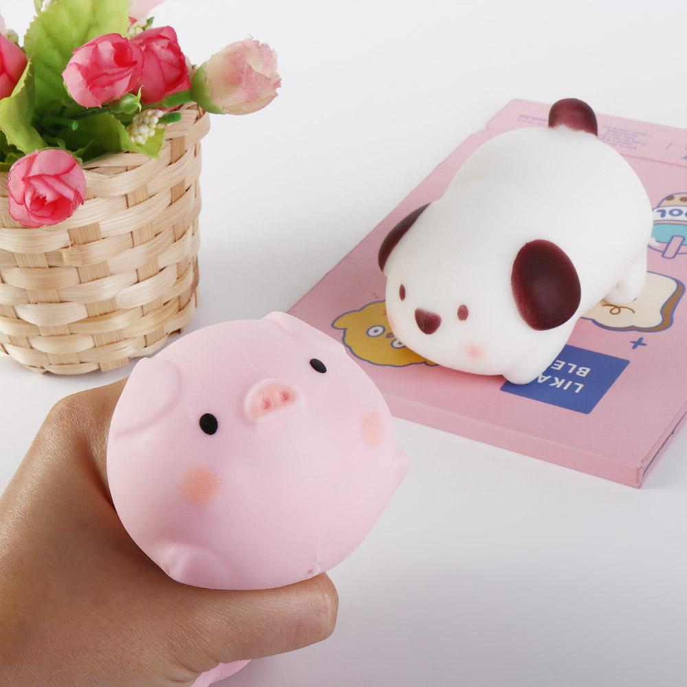 Flexible Material Squeeze Pig Dog Toy Slow Rebound Stress Vent Toys  Chlidren Toys
