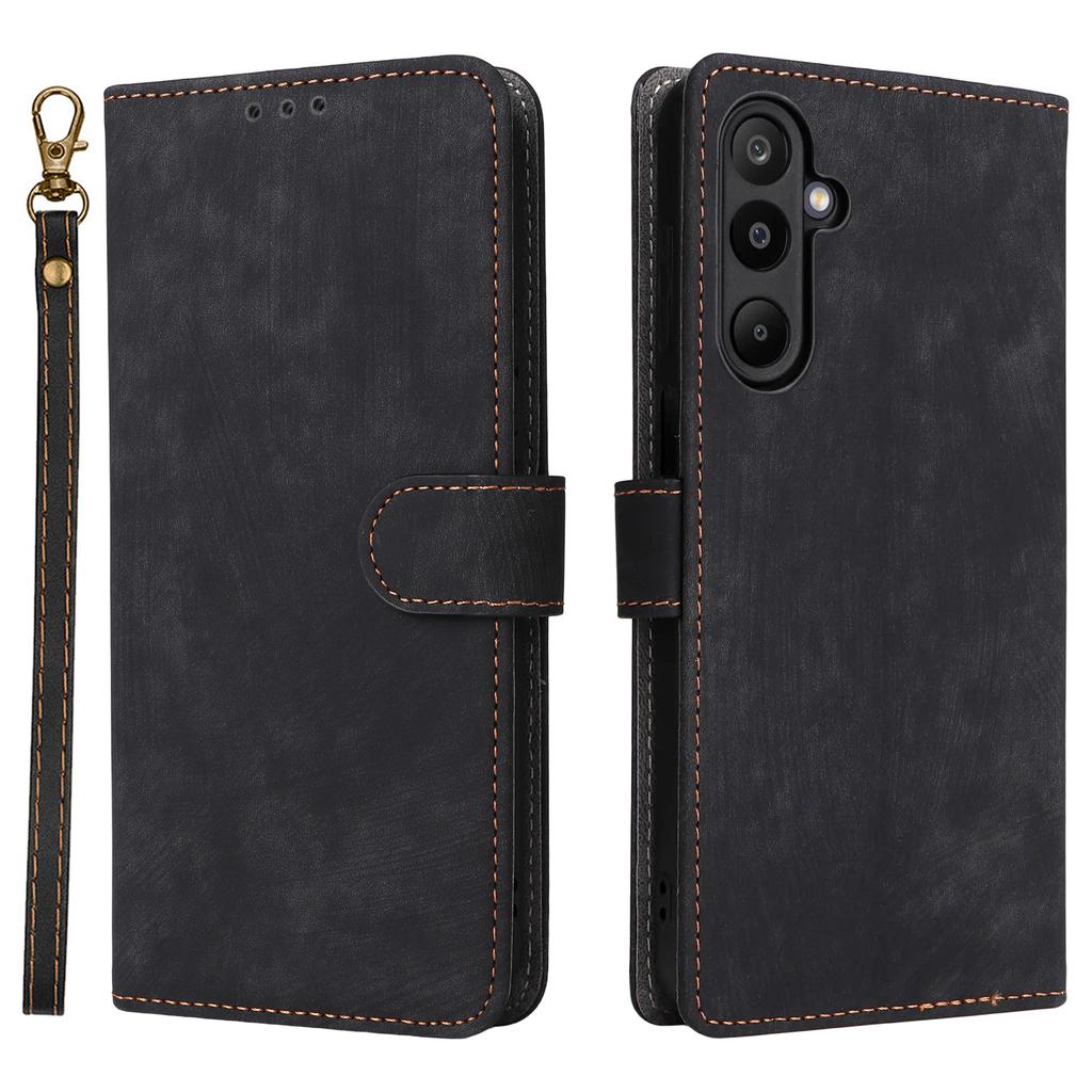 For Samsung Galaxy M16 5G/F16 5G Case Wallet RFID Blocking PU Leather Cover Stand with Strap