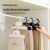 Stackable Non-Marking Trouser Clips - Space-Saving, Anti-Wrinkle Pants Hanger for Home Wardrobe Organization