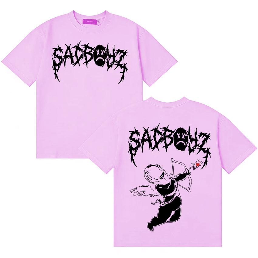 Rapper Junior H Sad Boyz Ya No Quiero Nada T Shirt Unisex Women Fashion Short Sleeve Double Sided Print Pop Oversized Tee Teenagers
