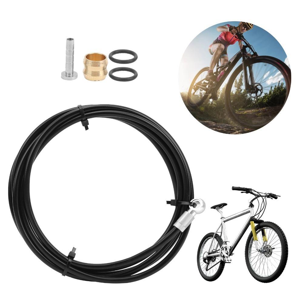 

1 Set Cuttable Disc Brake Tube 2m Length Brake Hose Tube Set for Shimano SLX/XT/XTR Bike Upgrade серебряный
