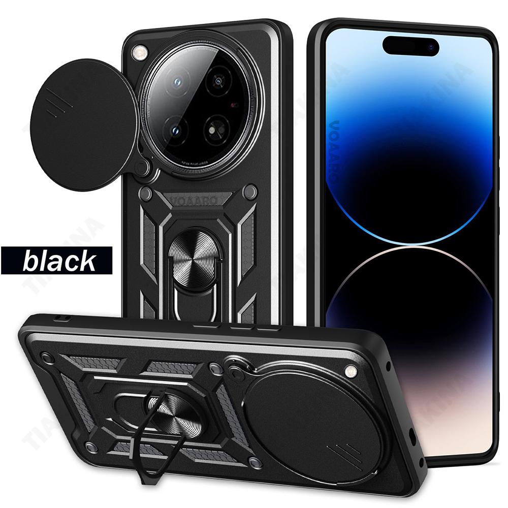 Slide Lens Armor Funda for Infinix Zero 40 5G Case Magnetic Rotate Ring Stand Holder Cover for Infinix Zero 40 4G Case Back Capa